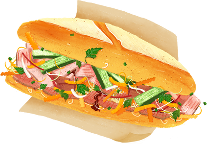 Banh Mi Illustration