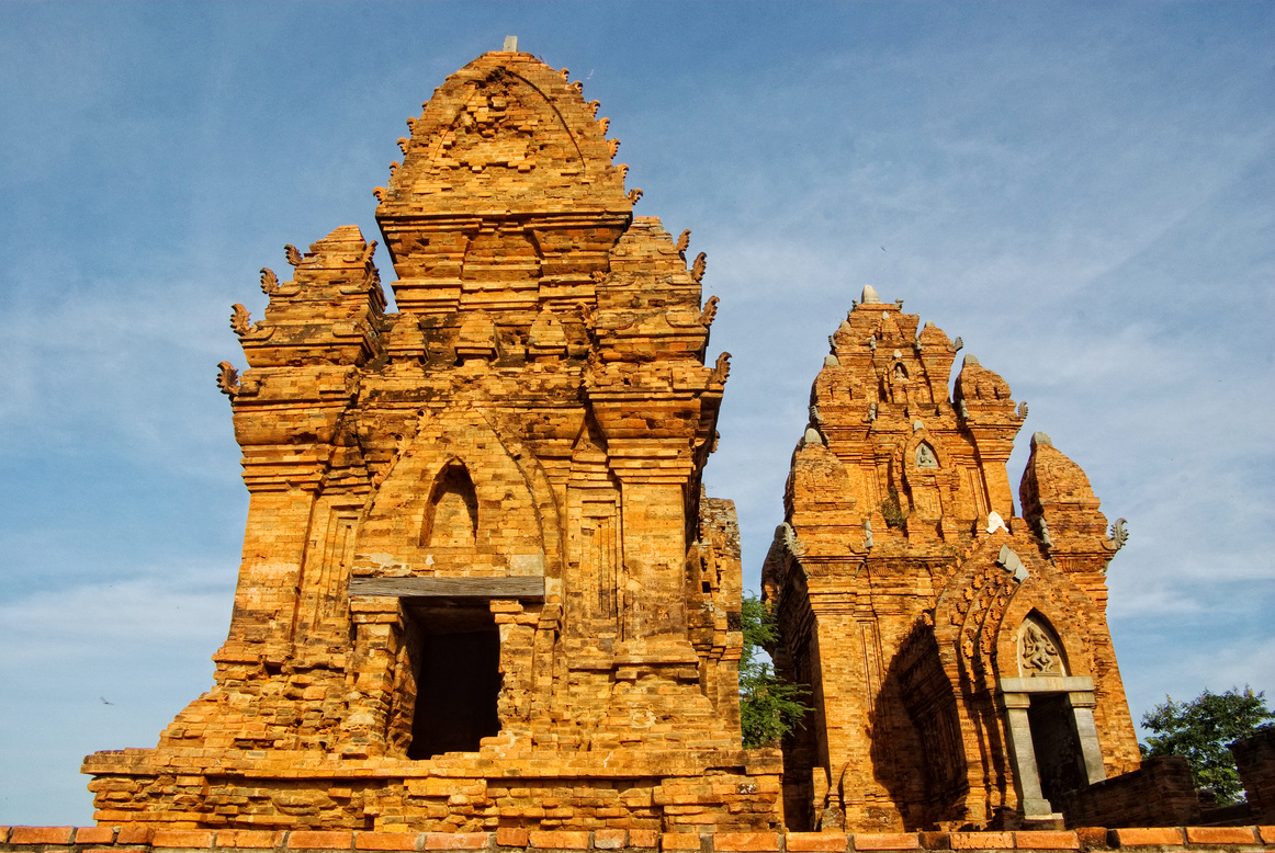 Cham temple tower located in Vietnam