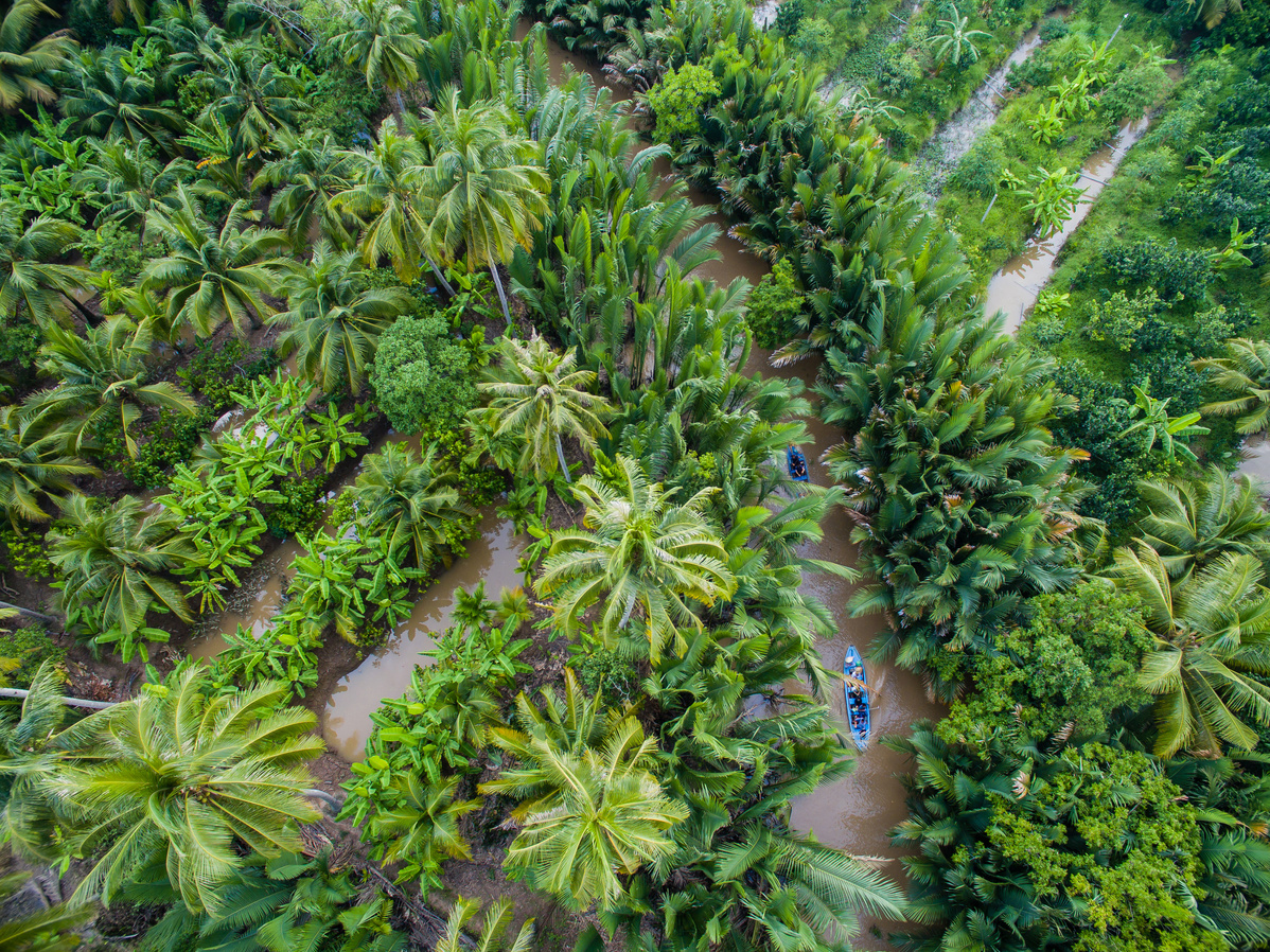 Ben Tre village in Mekong delta , Vietnam